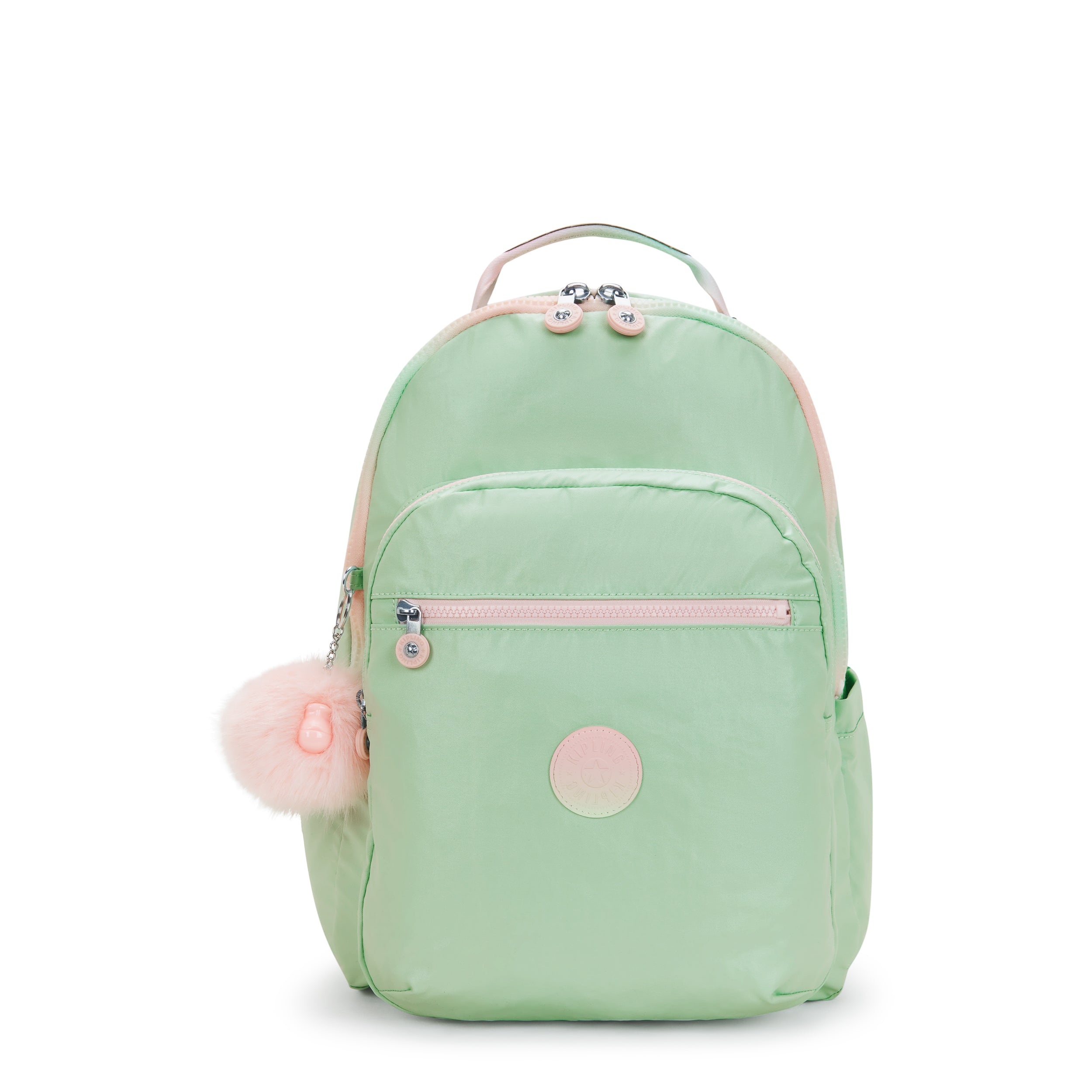 Kipling Seoul College Soft Green Met Large Backpack C2I7547 5KY