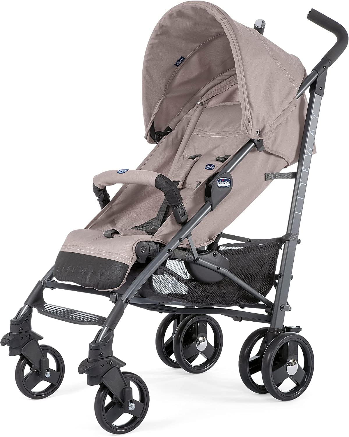 CHICCO LITEWAY 3 BASIC STROLLER WITH BUMPER BAR 0M 3Y DARK BEIGE