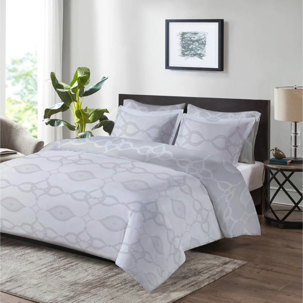 Varessa Jacquard King Duvet Cover Set 4 Pcs