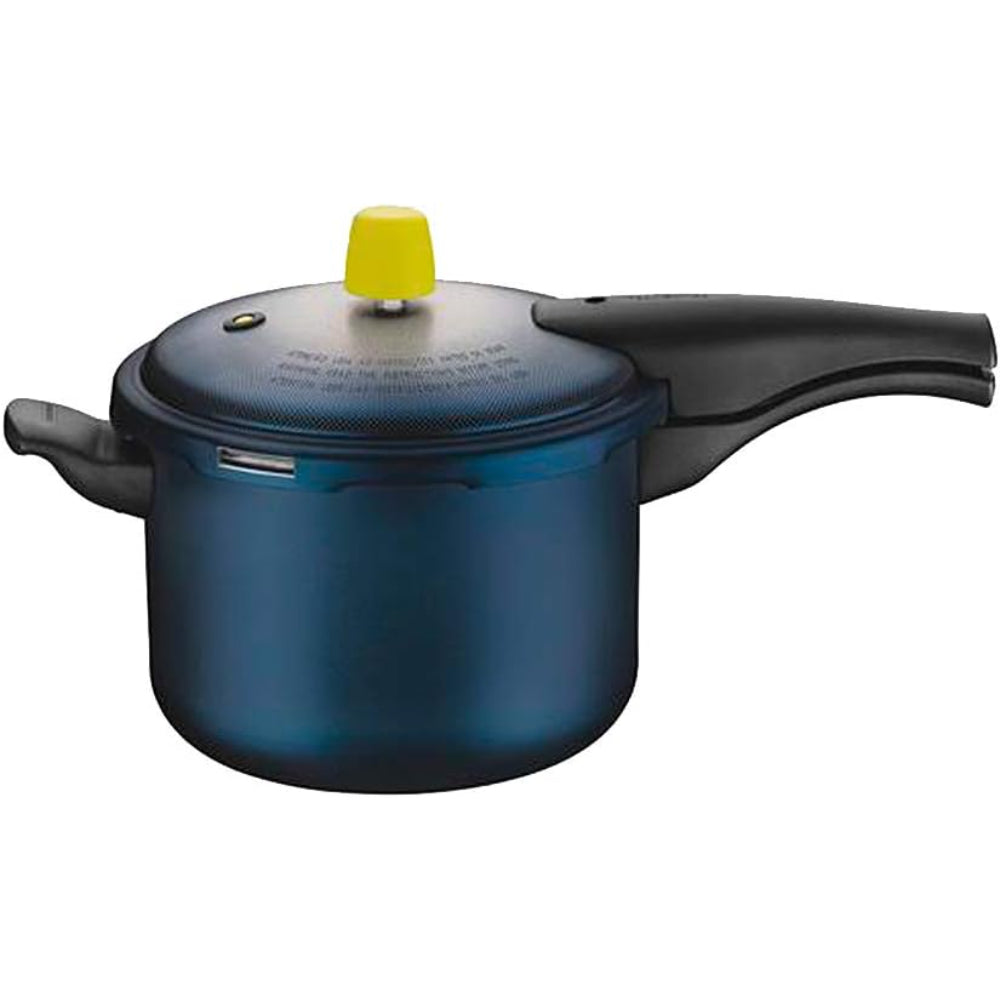 Tramontina Brazil  Vancouver Spot 20cm 4.5L Blue Aluminum Pressure Cooker with Interior and Exterior Starflon Max PFOA Free Nonstick Coating