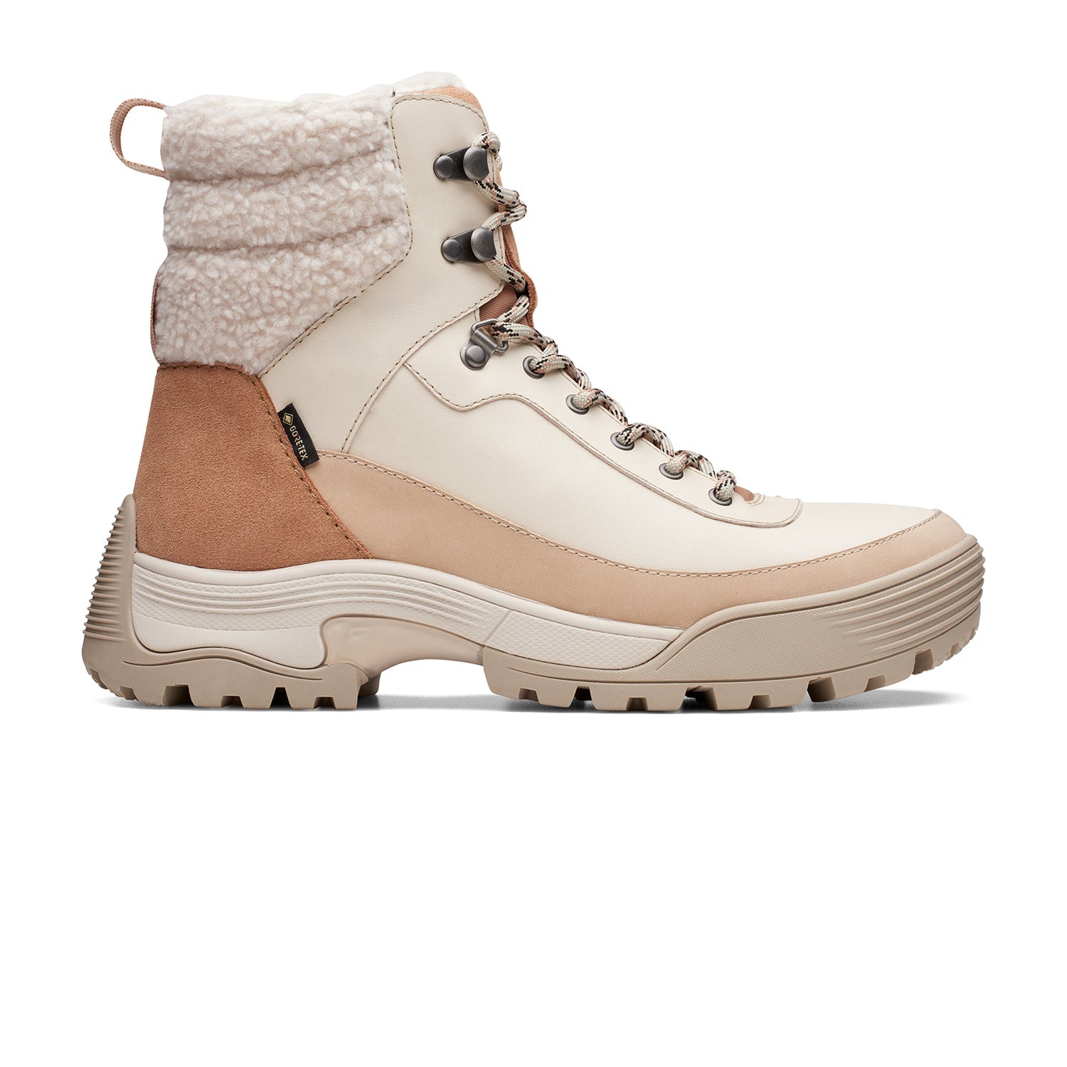 Clarks Atlhiketop Gtx Boots - Ivory WLinedComb - 261738234 - D Width (Standard Fit)