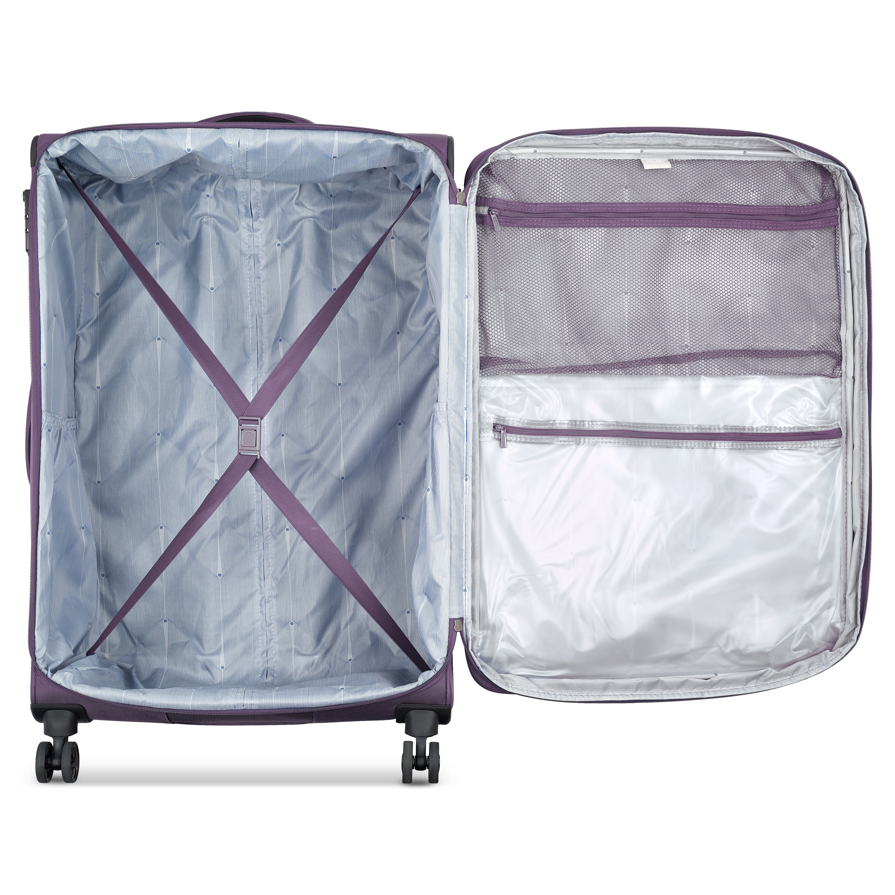 Delsey Optimax Lite 2 Piece Luggage Trolley Set