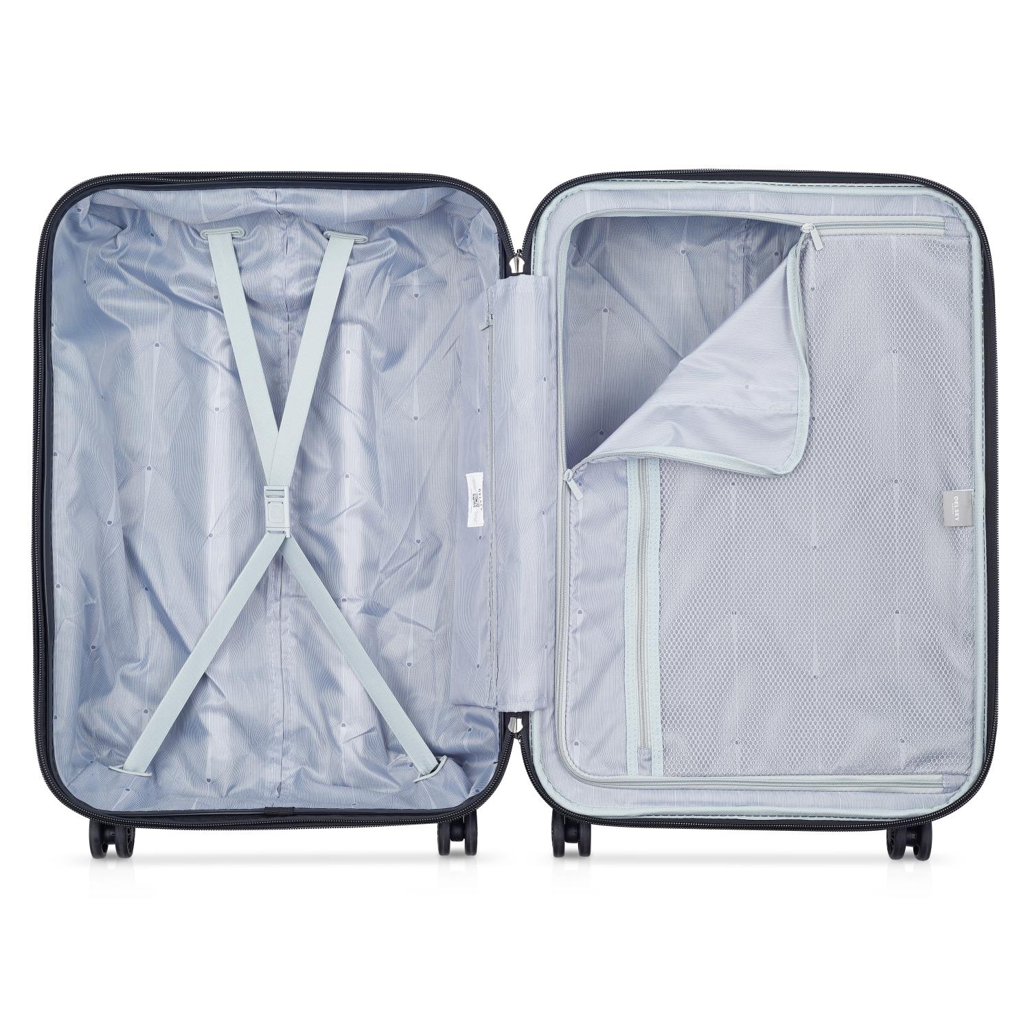 Delsey Depart Hard 3 Piece Set Expandable Luggage Trolley 61+71+81cm