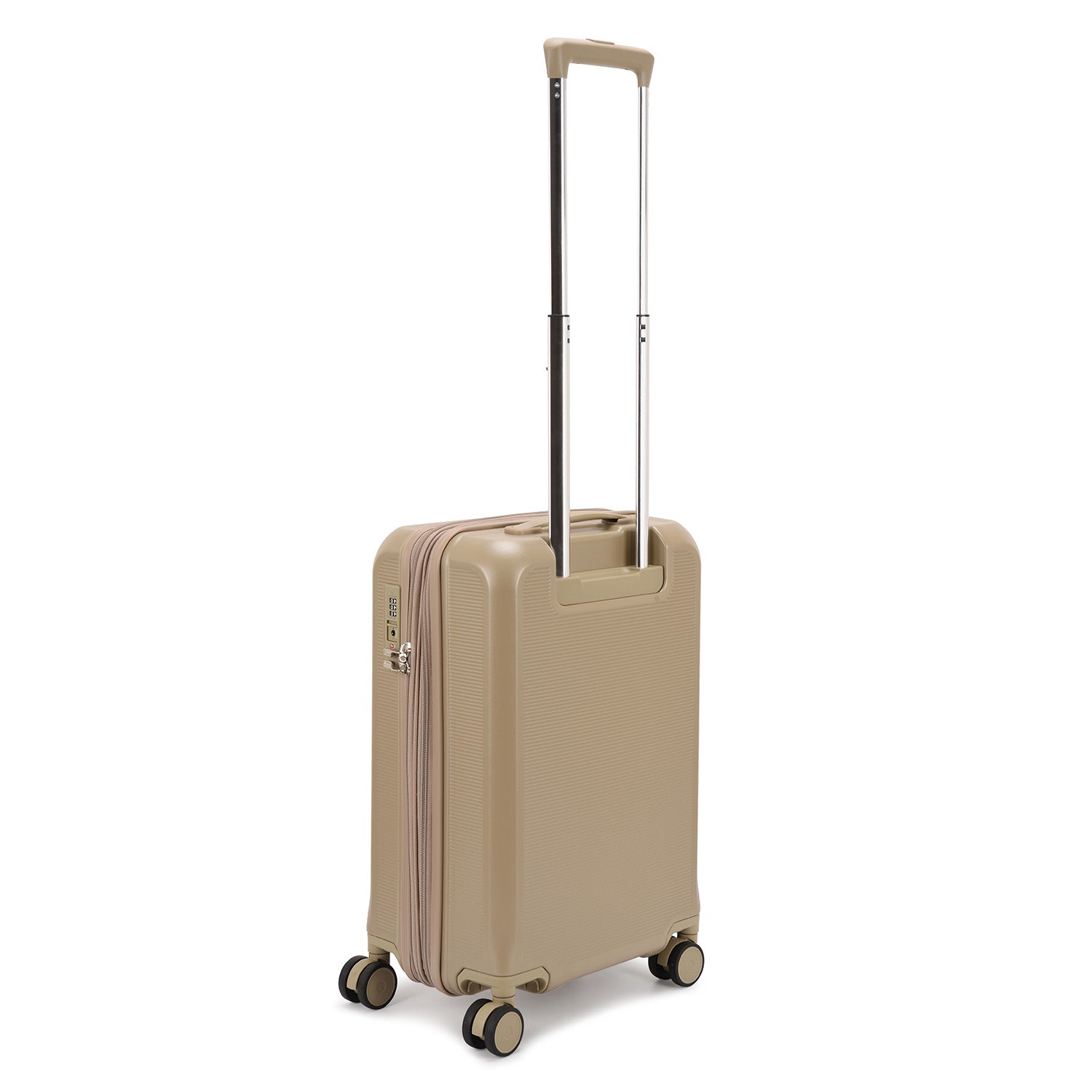 Echolac Sense 56+67+78cm Hardcase Expandable 4 Double Wheel 3 Piece Luggage Trolley Set Golden - CTH0023S 20/24/28 GOLDEN