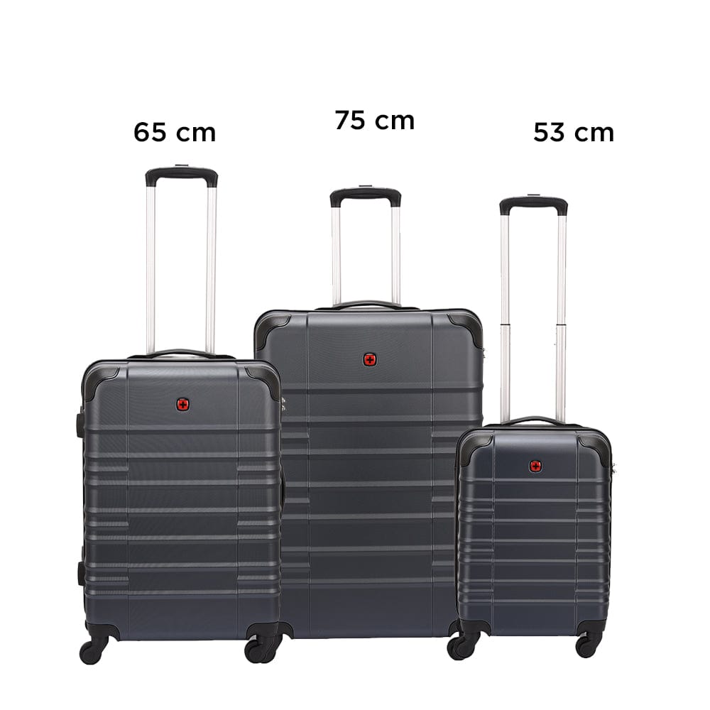 Wenger Amplar 3 Piece Luggage Trolley Set Non Expandable