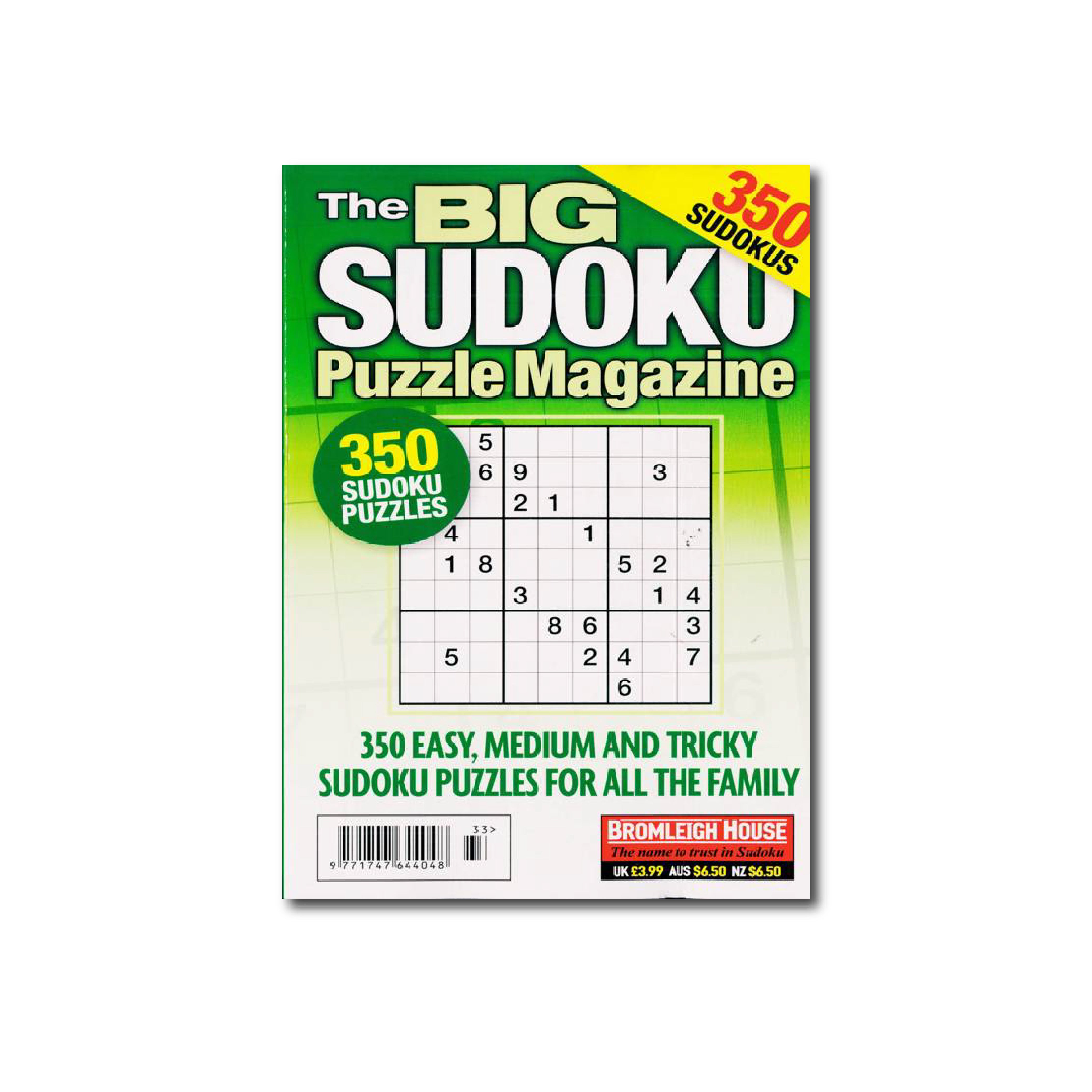 The Big Sudoku Puzzle Magazine Uk Issue No. 133