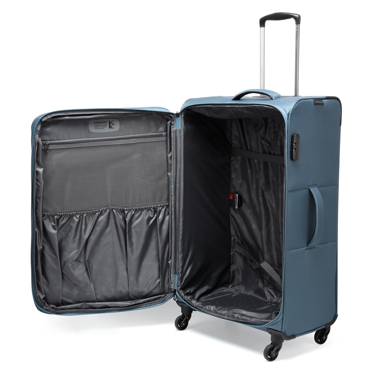 Wenger Eazy 54+68+80cm Softcase Expandable Luggage Trolley Set Of 3 - Teal