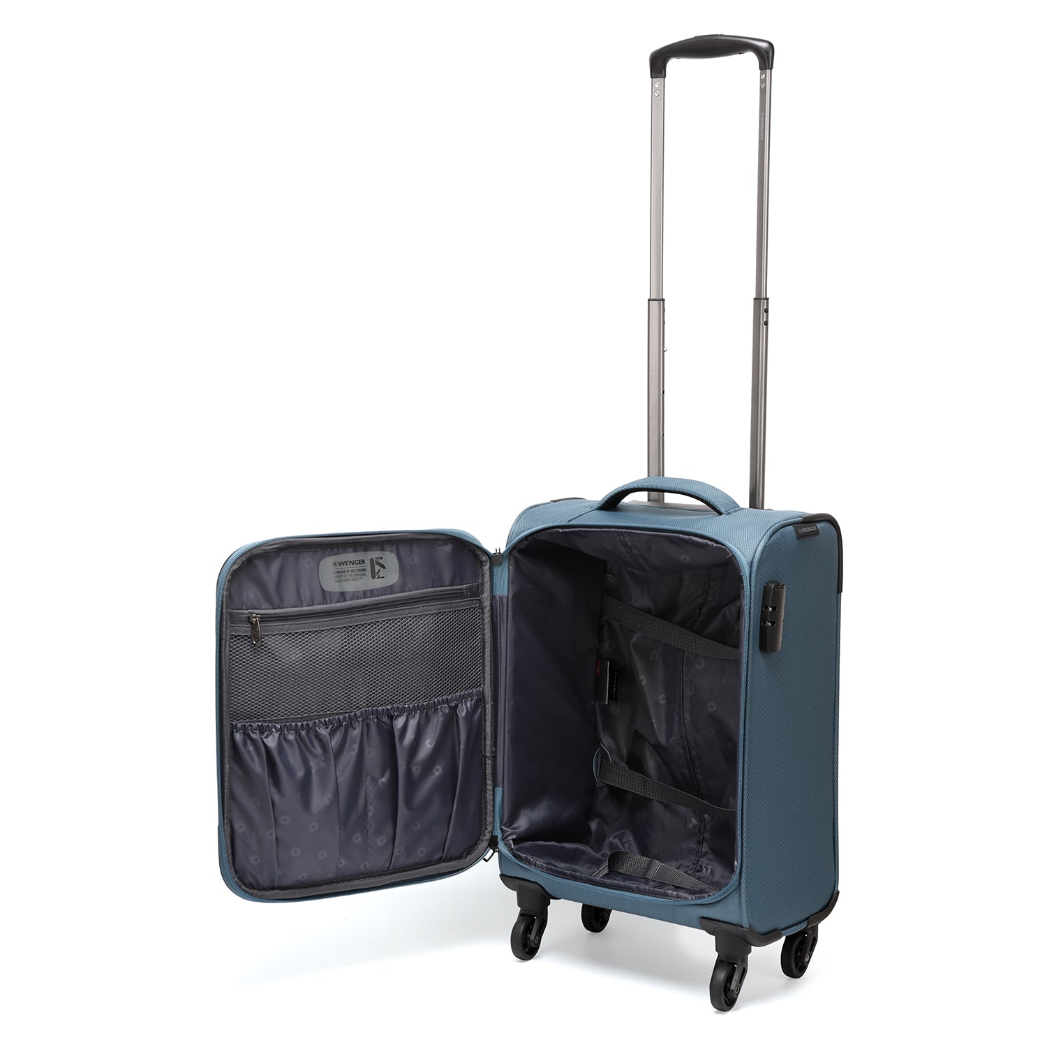 Wenger Eazy 54+68+80cm Softcase Expandable Luggage Trolley Set Of 3 - Teal