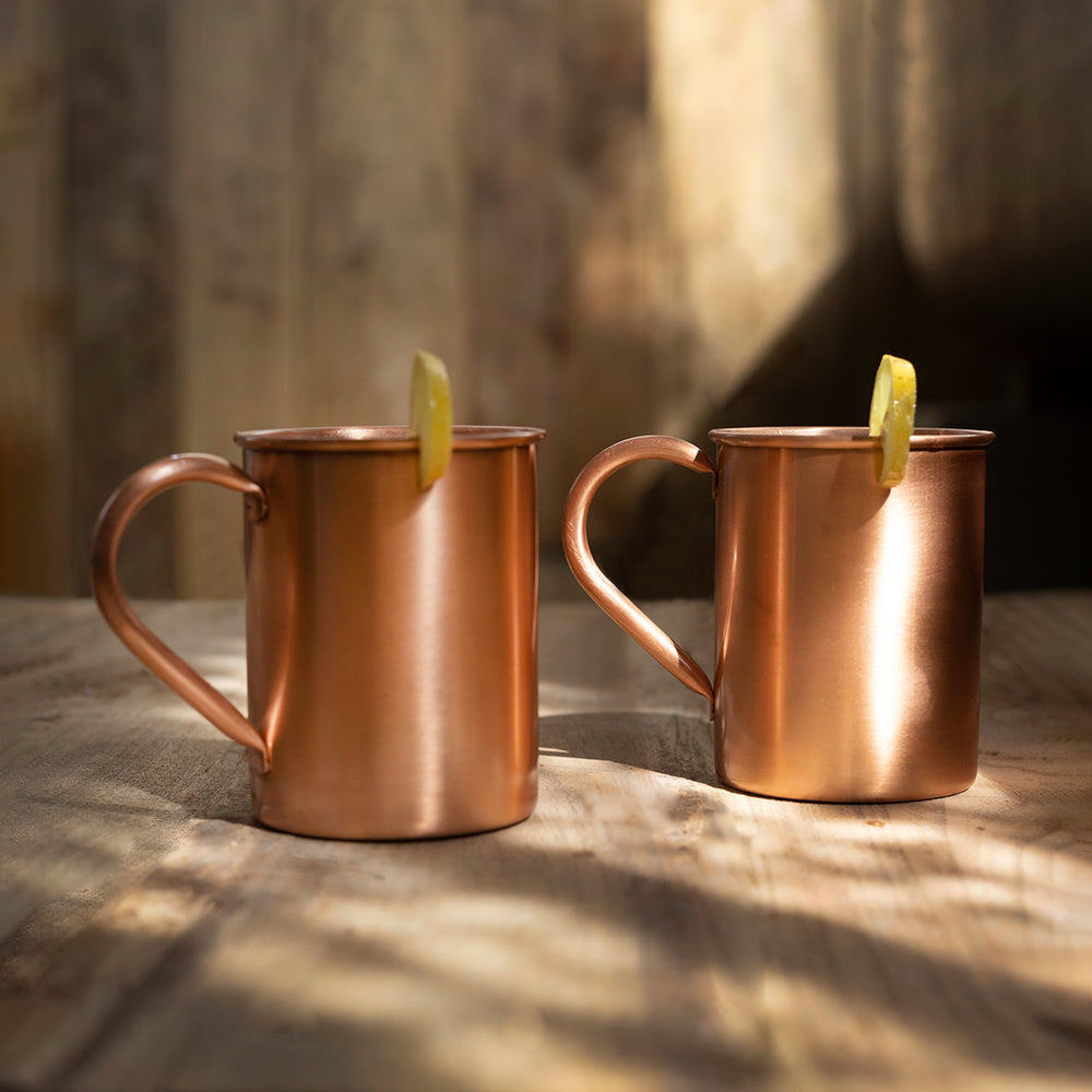 Curate Home - Smooth Copper Mule Mug Set of 2