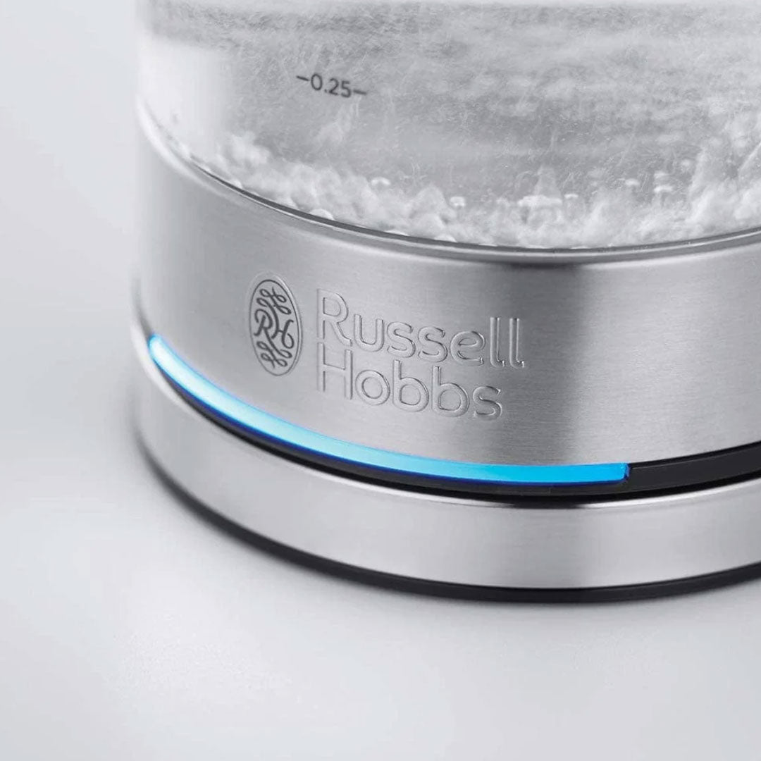 Russell Hobbs غلاية زجاجية منزلية مدمجة صغيرة 0.8 لتر