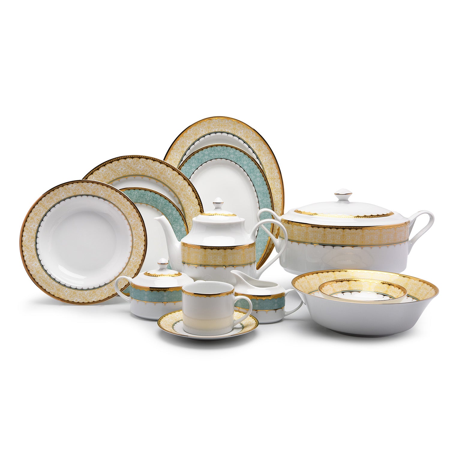 Dankotuwa Porcelain Mir 59Pc Dinner Set