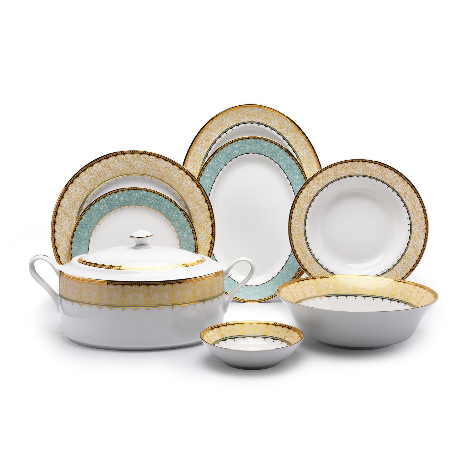 Dankotuwa Porcelain Mir 59Pc Dinner Set