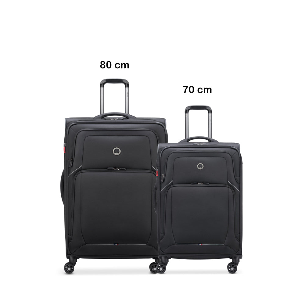 Delsey Optimax Lite 2 Piece Luggage Trolley Set