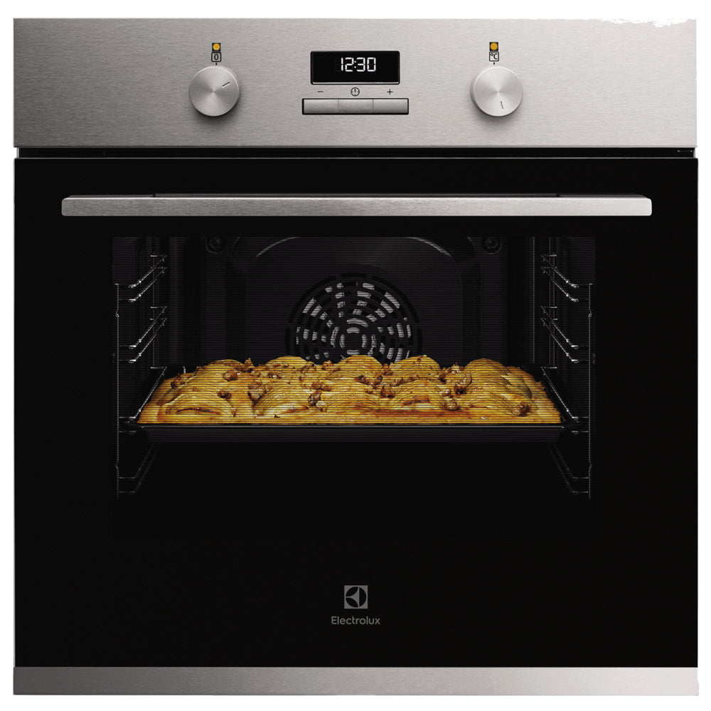 Electrolux 60cm Built In Single Gas Oven with 65L Capacity, SurroundCook, AquaClean and Timer