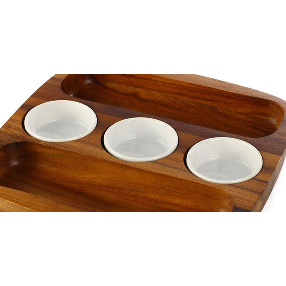 Billi 2 Side Chip & Salsa Serving Tray