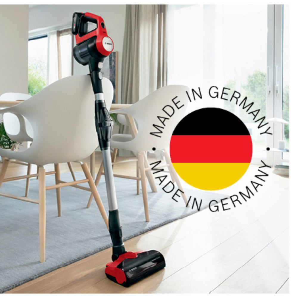 Bosch Rechargeable Vacuum Cleaner, Unlimited 7 ProAnimal, Red Color - Made In Germany, BCS71PETGB, 1 Year Manufacturer Warranty