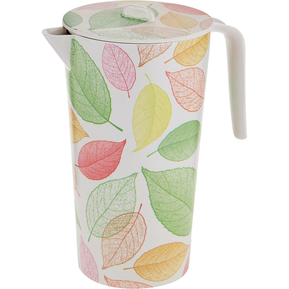 Cuisine Art Bamboo Fibre Water Jar - Leaves Design | Eco-Friendly | 11 x 21.5 cm | Lightweight & Durable