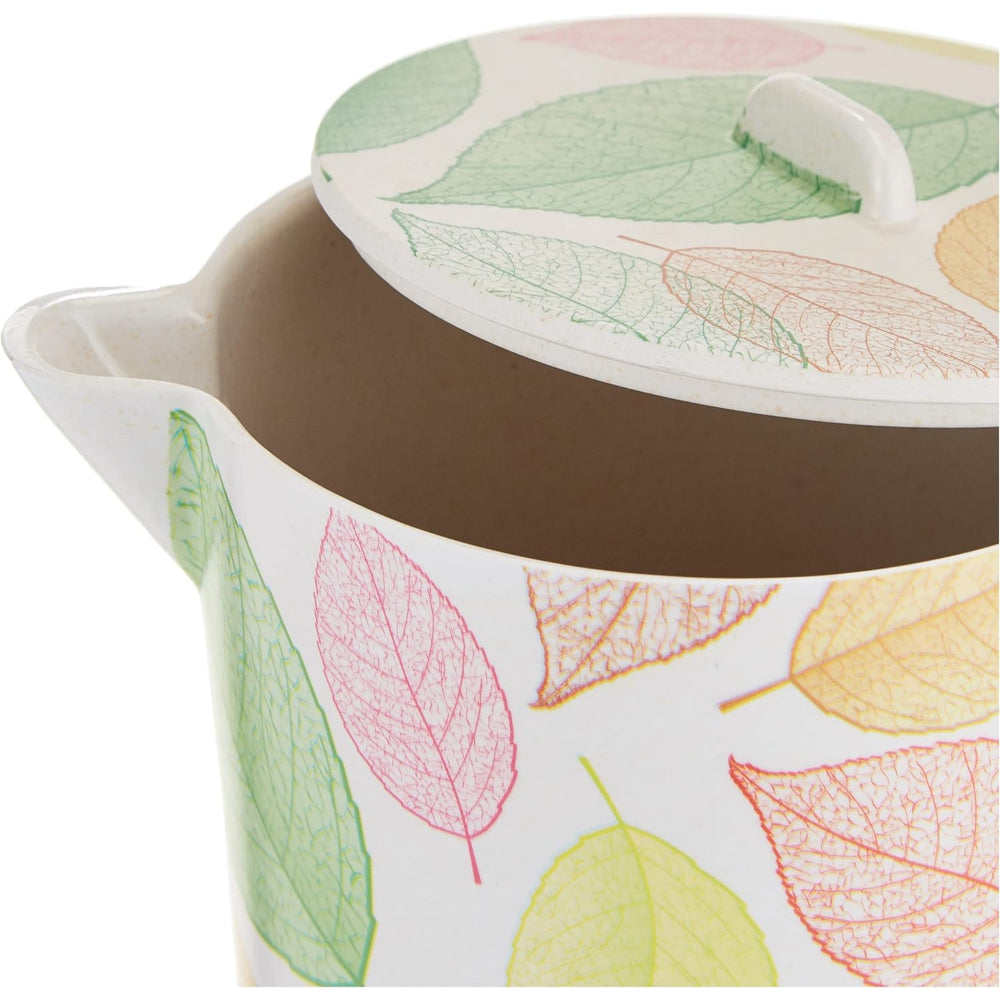 Cuisine Art Bamboo Fibre Water Jar - Leaves Design | Eco-Friendly | 11 x 21.5 cm | Lightweight & Durable