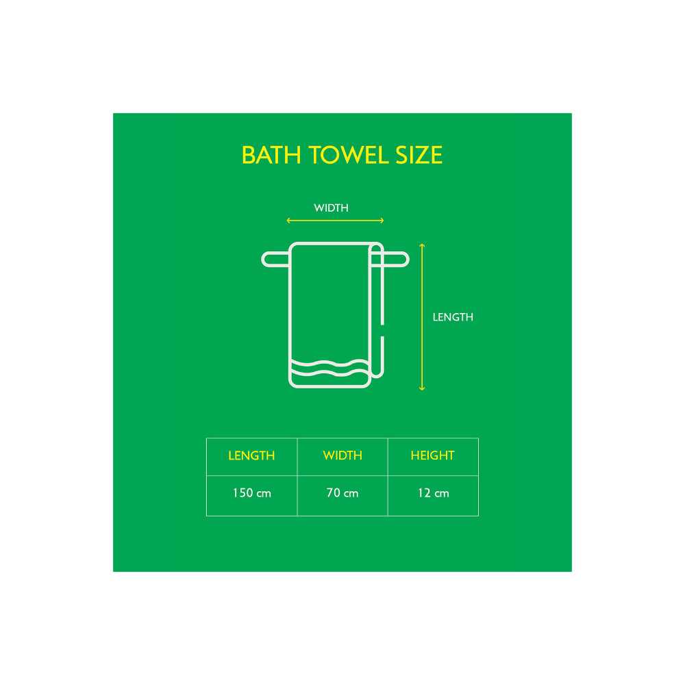 United Colors of Benetton Azure Rainbow Bath Towel 450 GSM