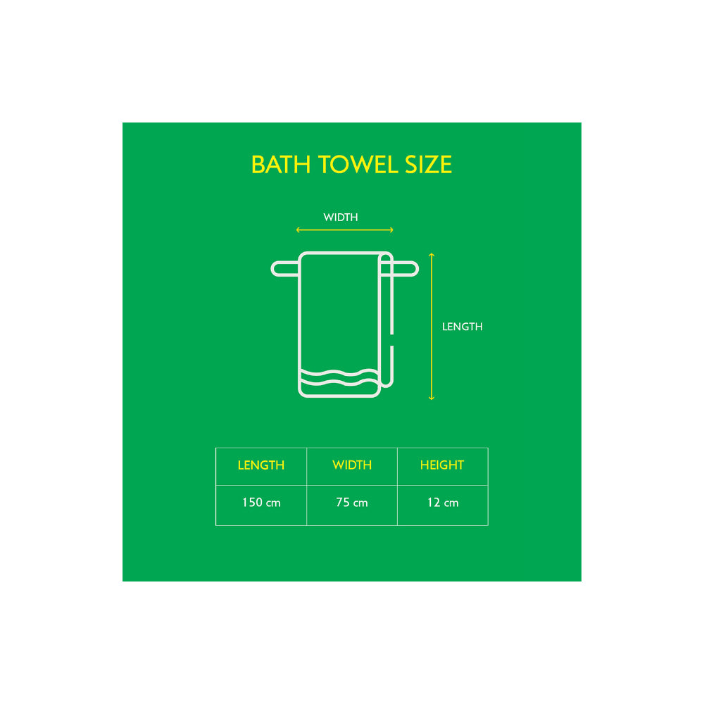 United Colors of Benetton Safari Yellow Bath Towel 450 GSM