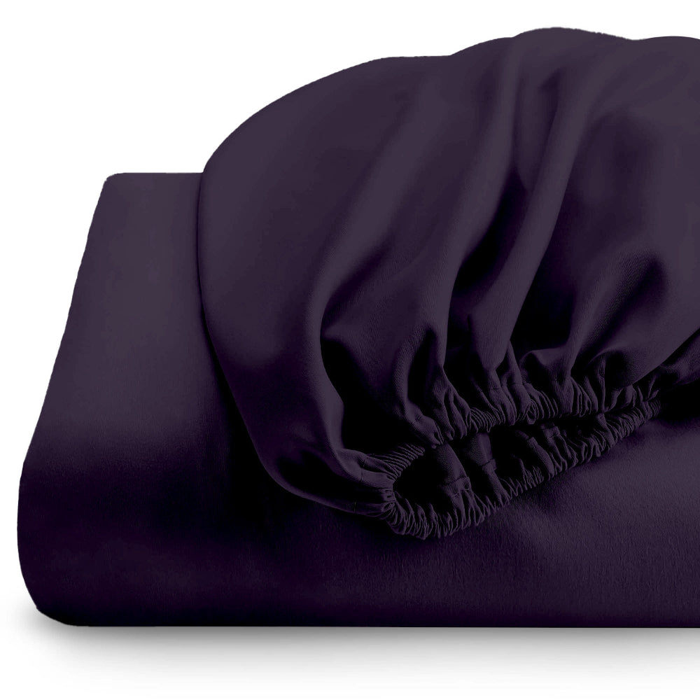 Cotton Home 1-piece Fitted Sheet Super Soft Violet