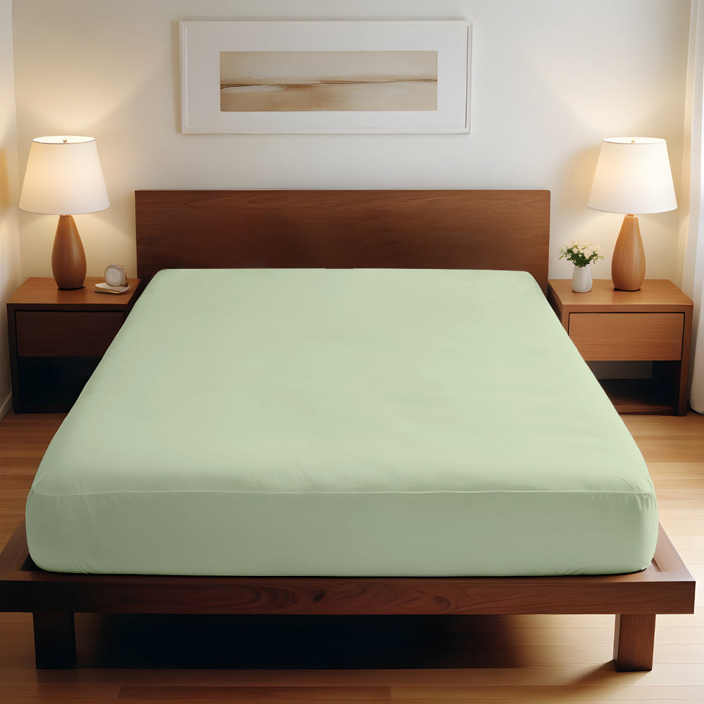 Cotton Home 1-piece Fitted Sheet Super Soft Mint Green