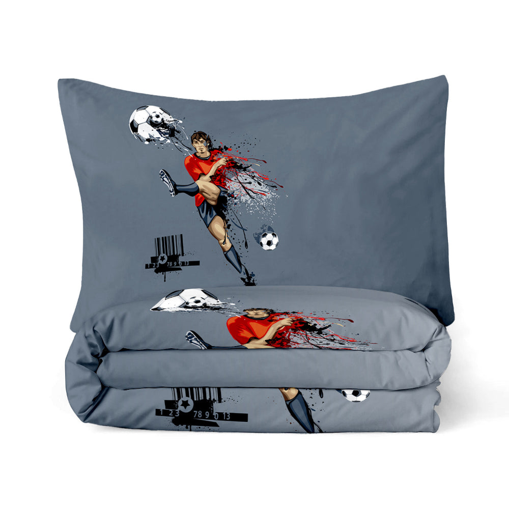 Cotton Home Kids 3-piece Duvet Cover Set Football