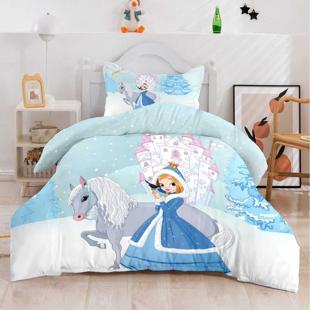 Cotton Home Kids 3-piece Duvet Cover Set Princess