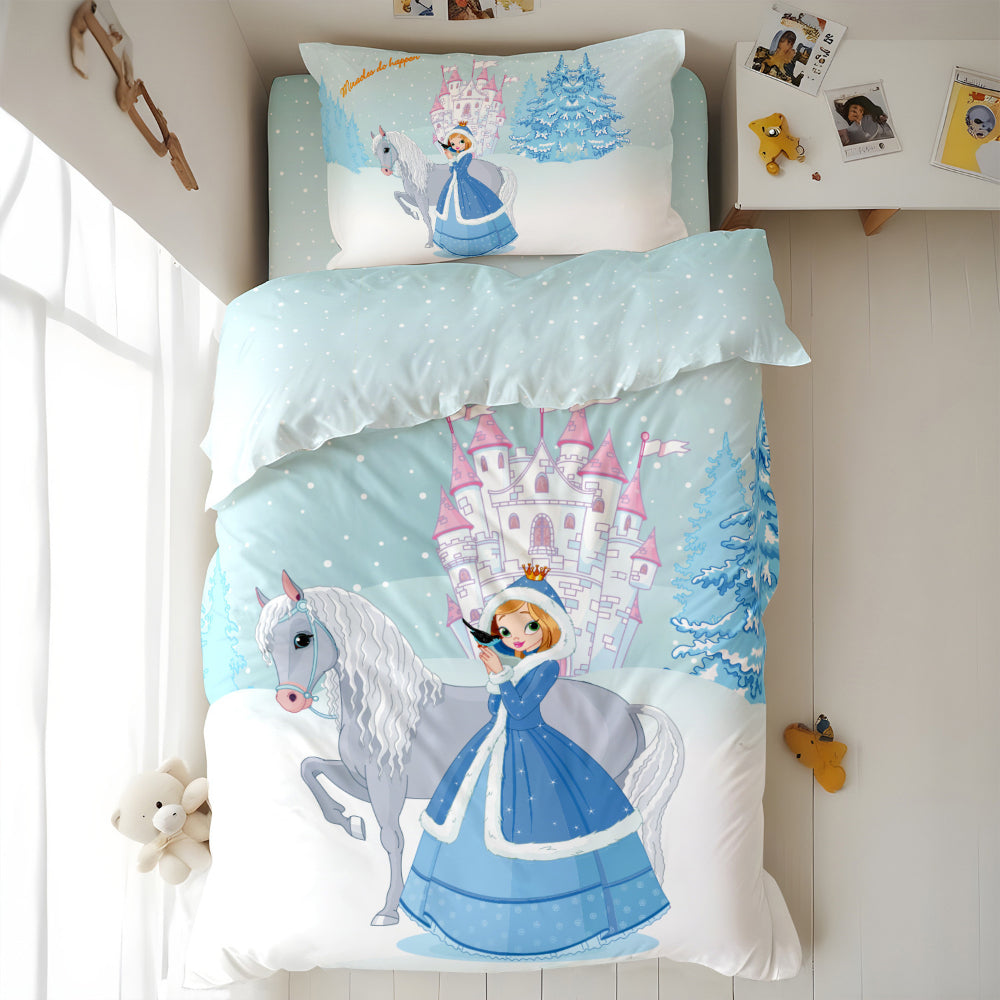 Cotton Home Kids 3-piece Duvet Cover Set Princess