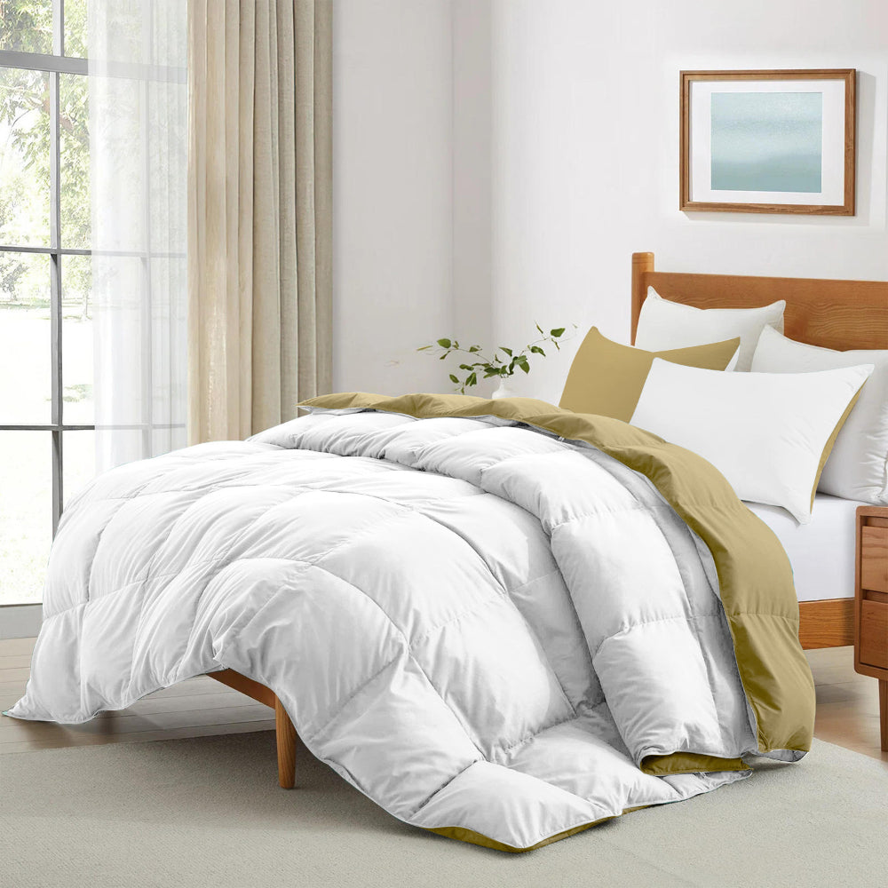 Cotton Home Adult 3-piece Set Reversible Comforter White