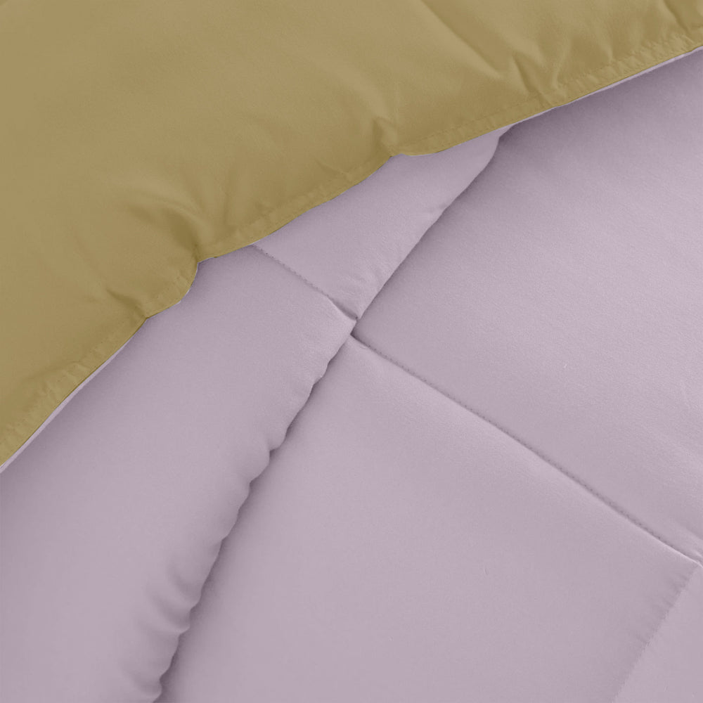 Cotton Home Adult 3-piece Set Reversible Comforter LightPurple