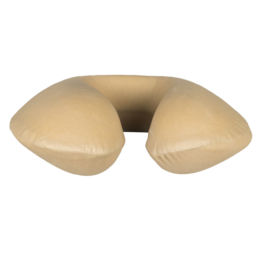 Cotton Home Memory Neck Pillow Beige