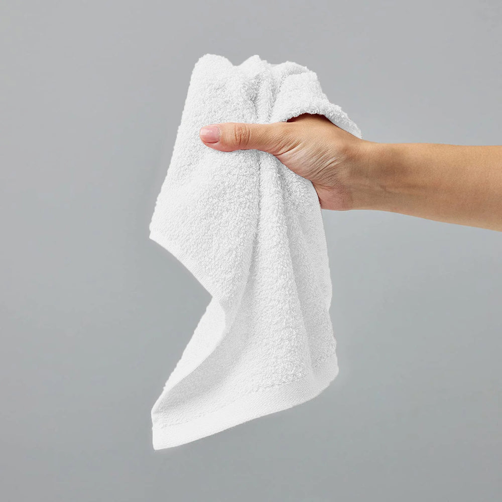 Cotton Home Face Towel White