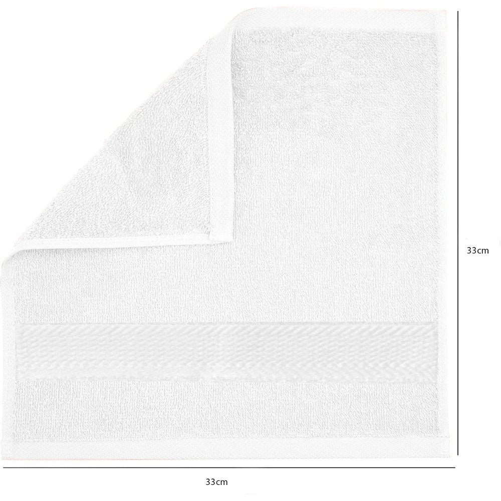 Cotton Home Face Towel White