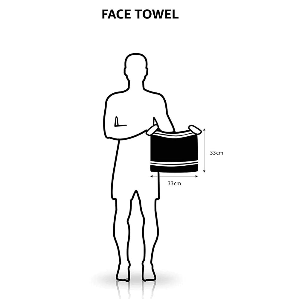 Cotton Home Face Towel White