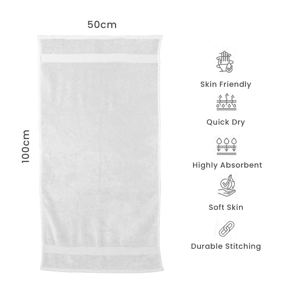 Cotton Home Hand Towel White