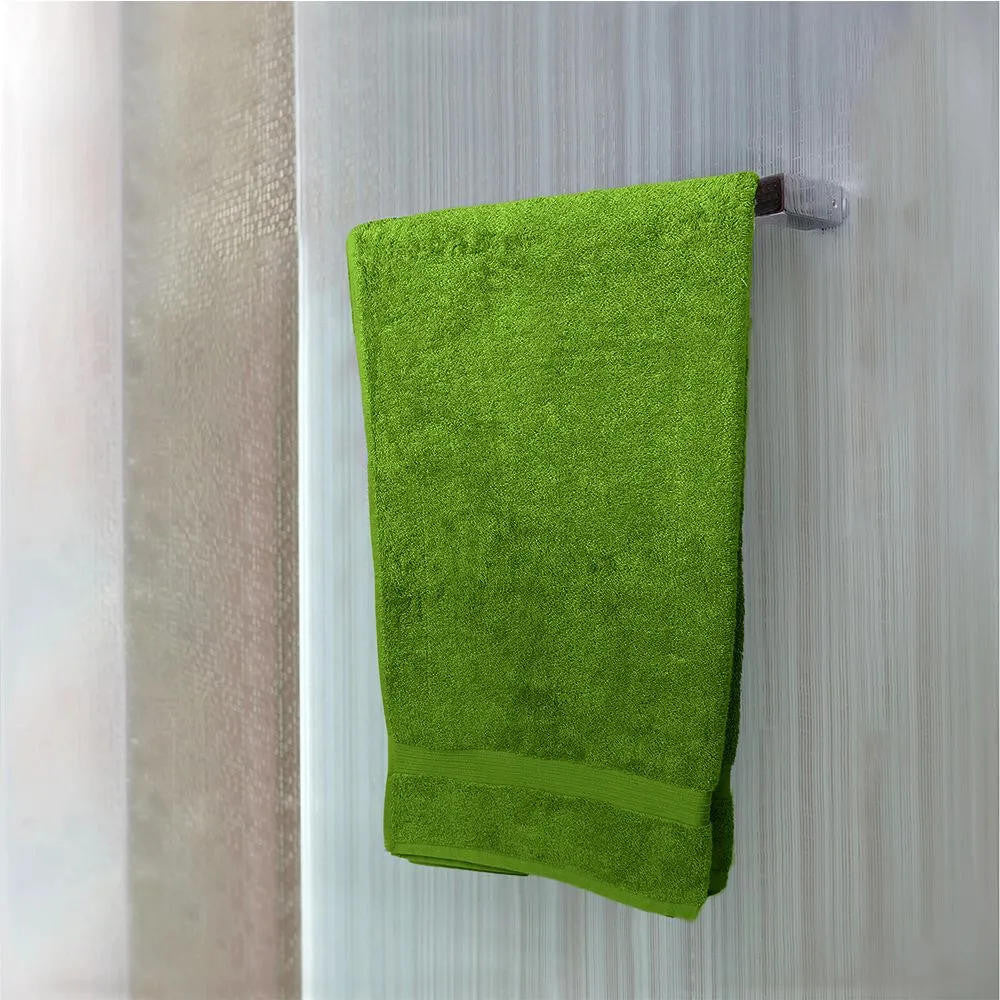 Cotton Home Bath Towel 2-piece Set Dark Green