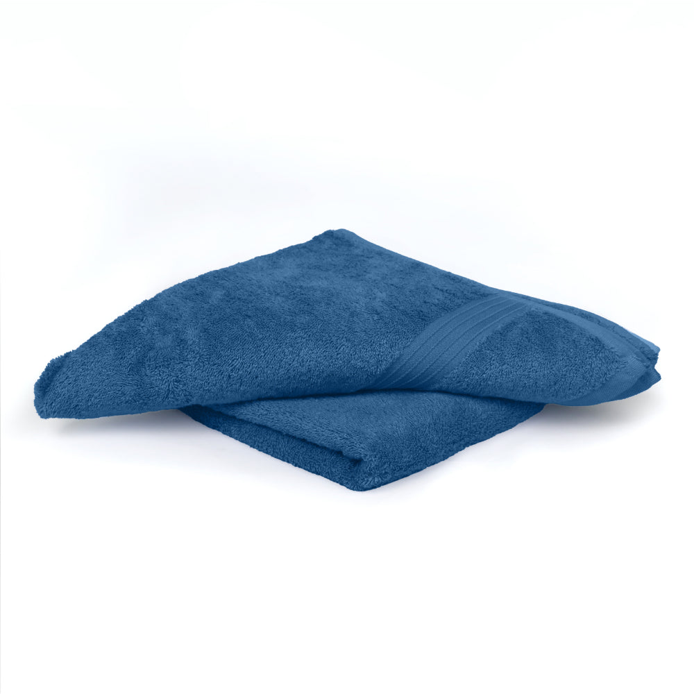 Cotton Home Bath Towel 2-piece Set Dark Blue