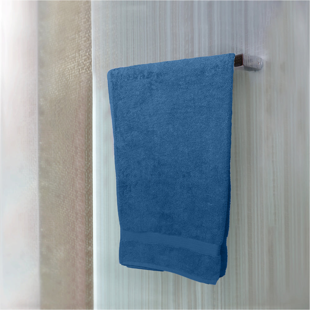 Cotton Home Bath Towel 2-piece Set Dark Blue