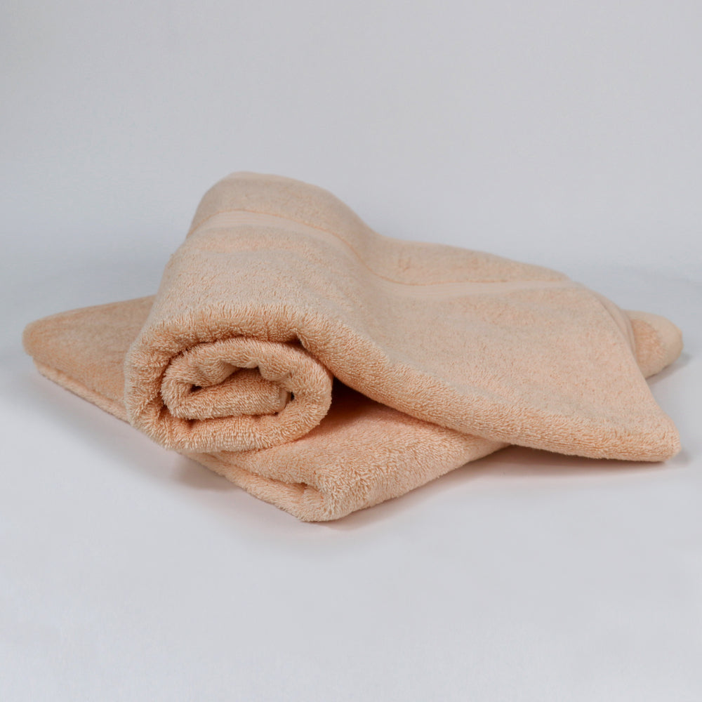 Cotton Home Bath Towel 2-piece Set Peach