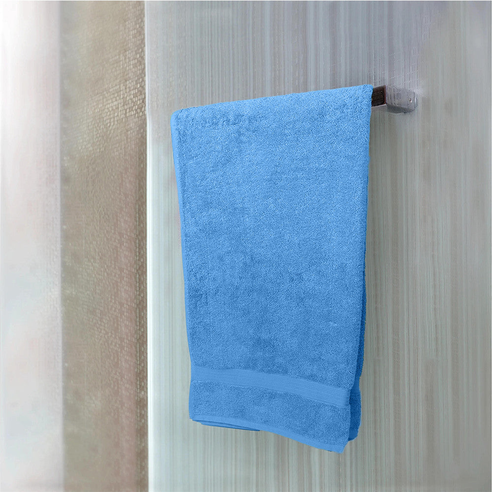 Cotton Home Bath Towel 2-piece Set Light Blue