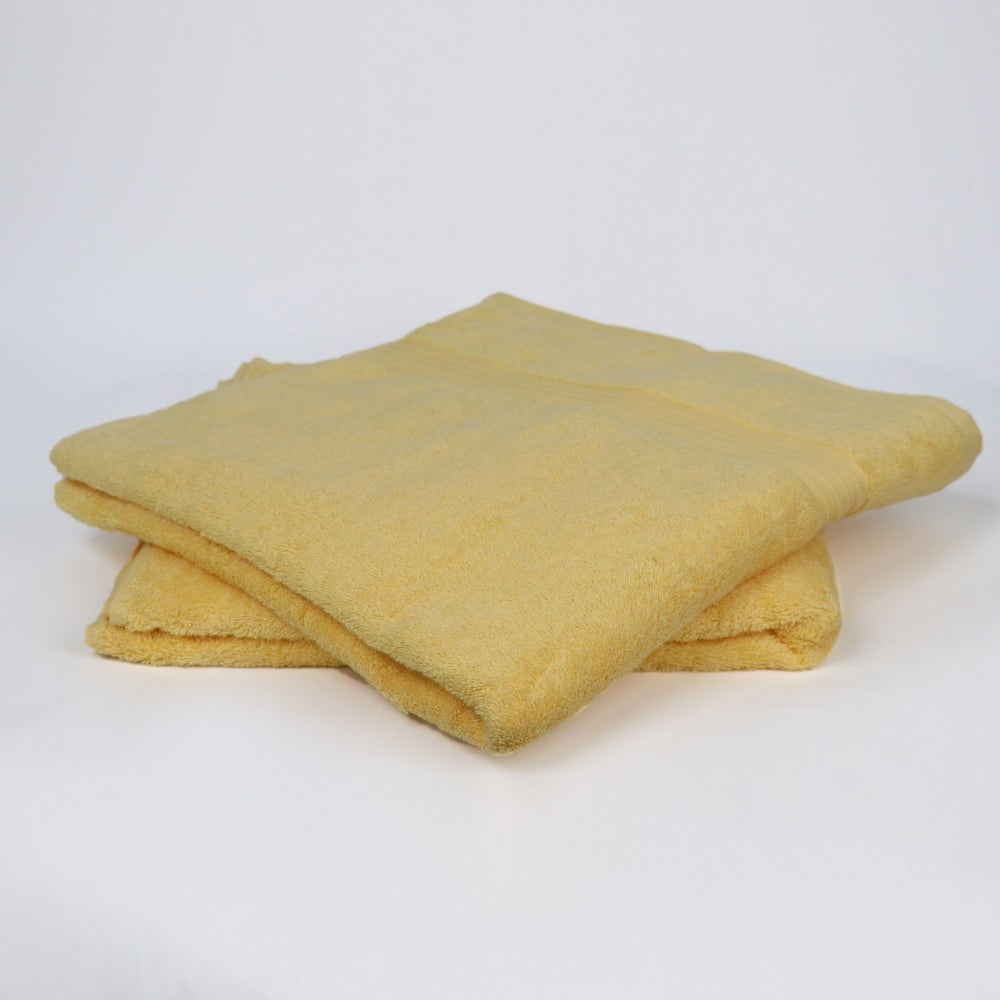 Cotton Home Bath Towel 2-piece Set Gold