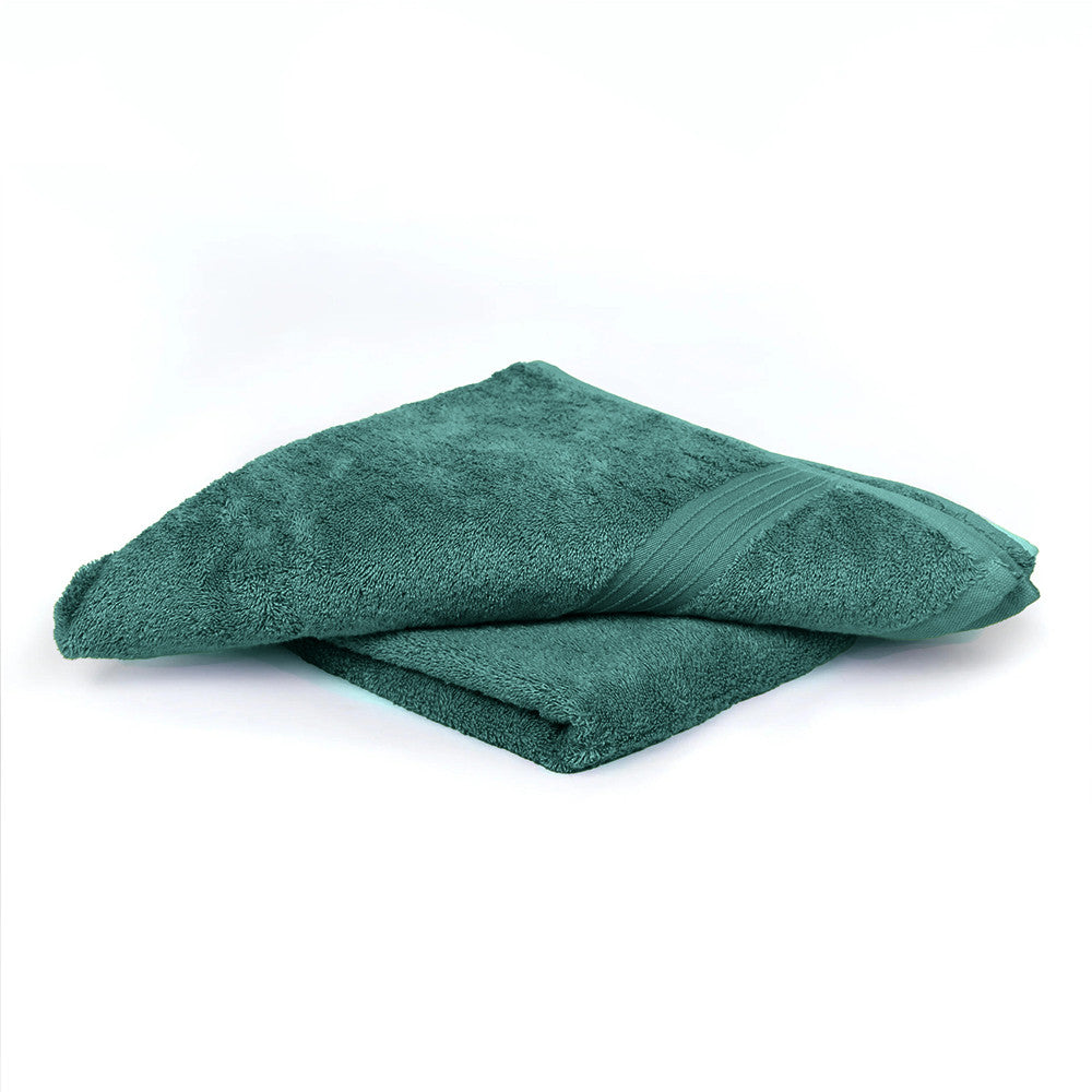 Cotton Home Bath Towel 2-piece Set Dark Mint