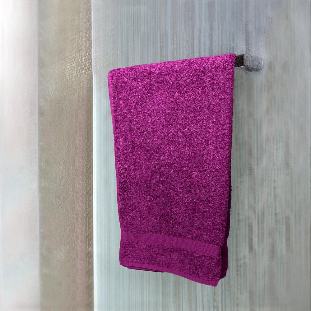 Cotton Home Bath Towel 2-piece Set Purple