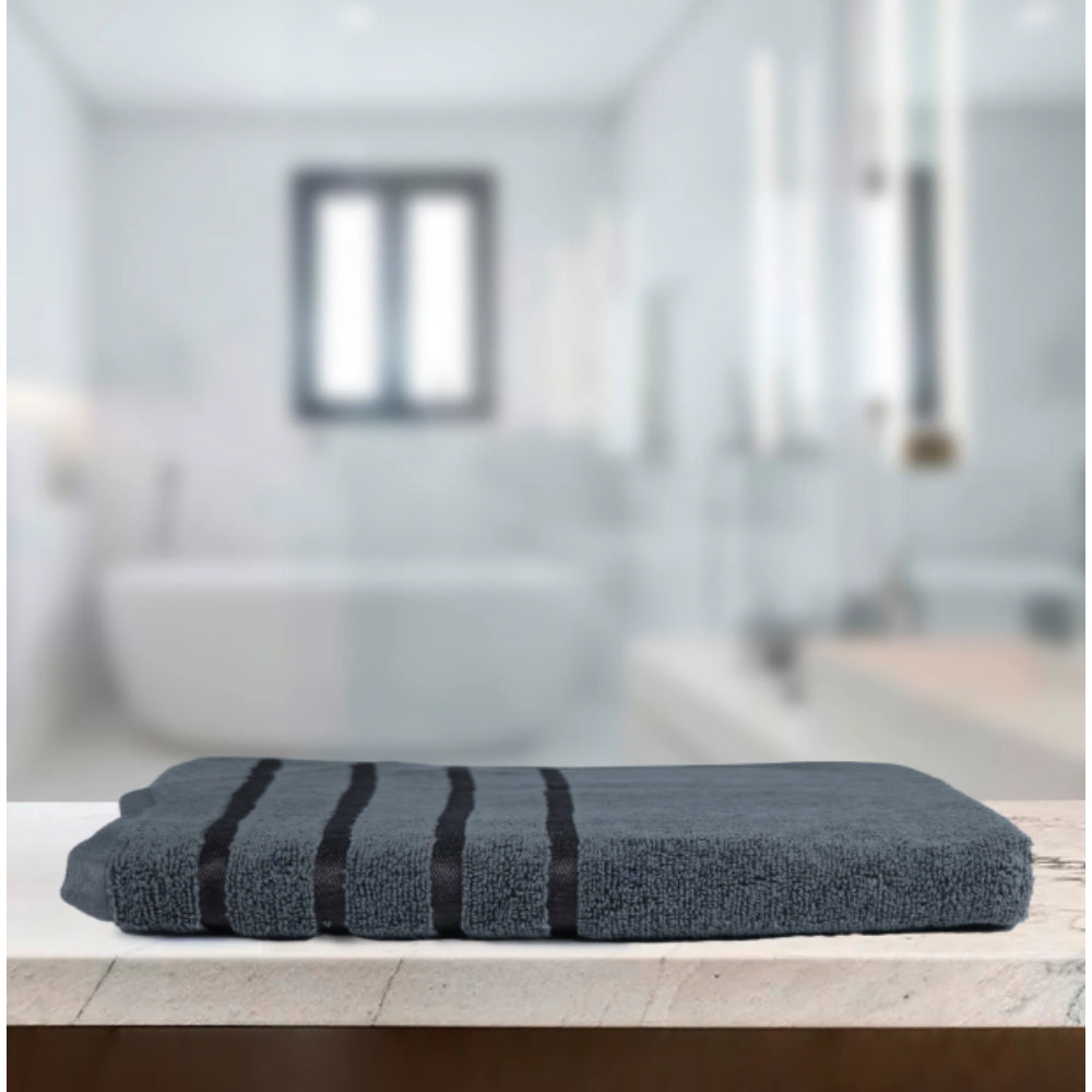 Cotton Home 100% Cotton Aqua Breeze Bath Towel Graphite