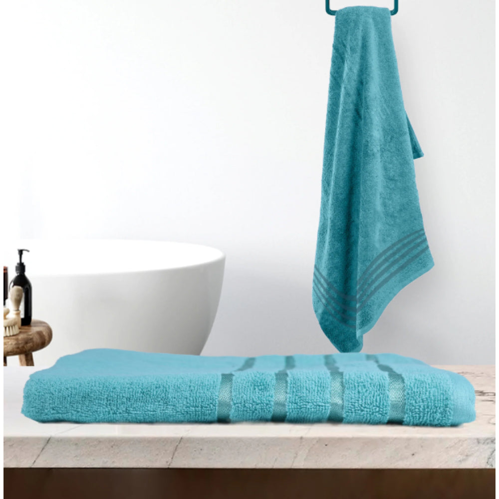 Cotton Home 100% Cotton Aqua Breeze Bath Towel Aqua Green