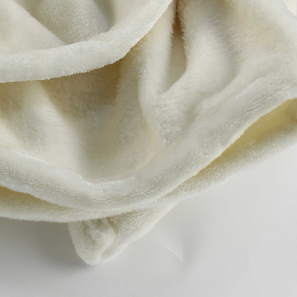 Cotton Home Microflannel Blanket Cream