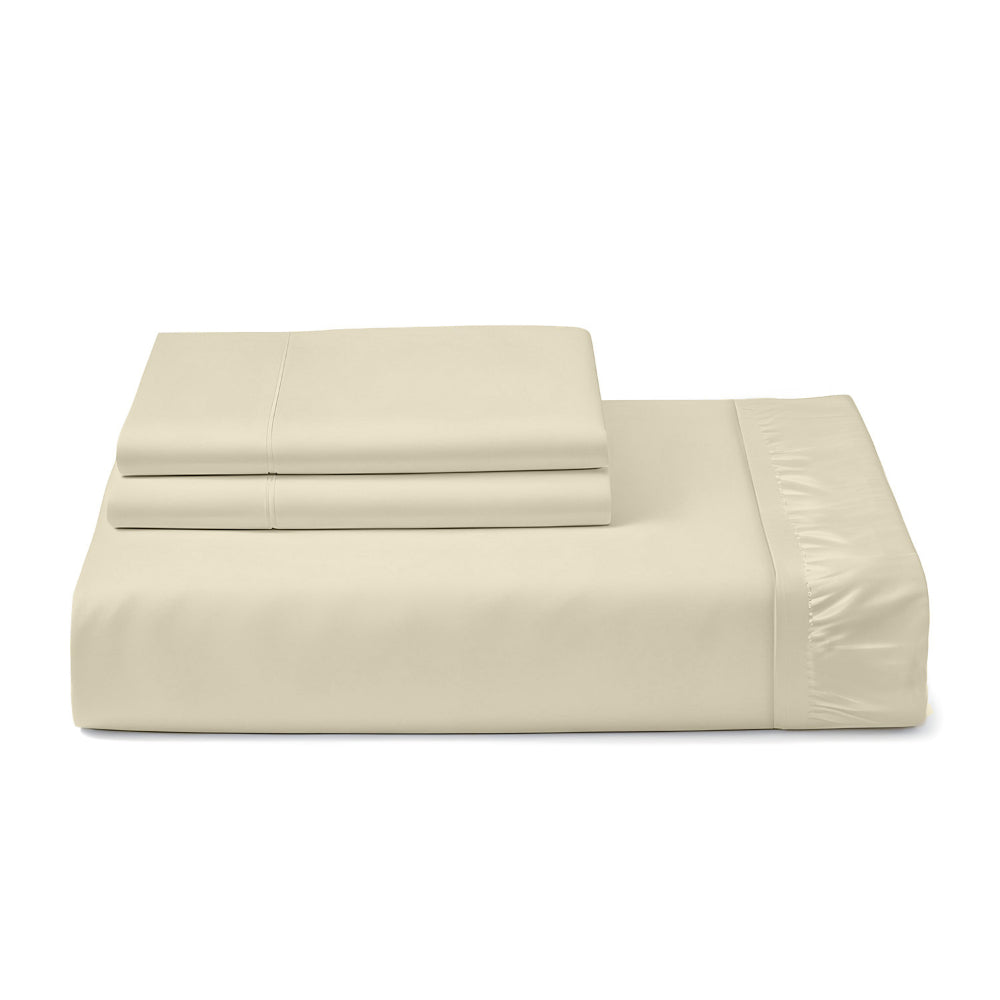 Cotton Home 3-piece Super Soft Fitted Sheet Set Beige