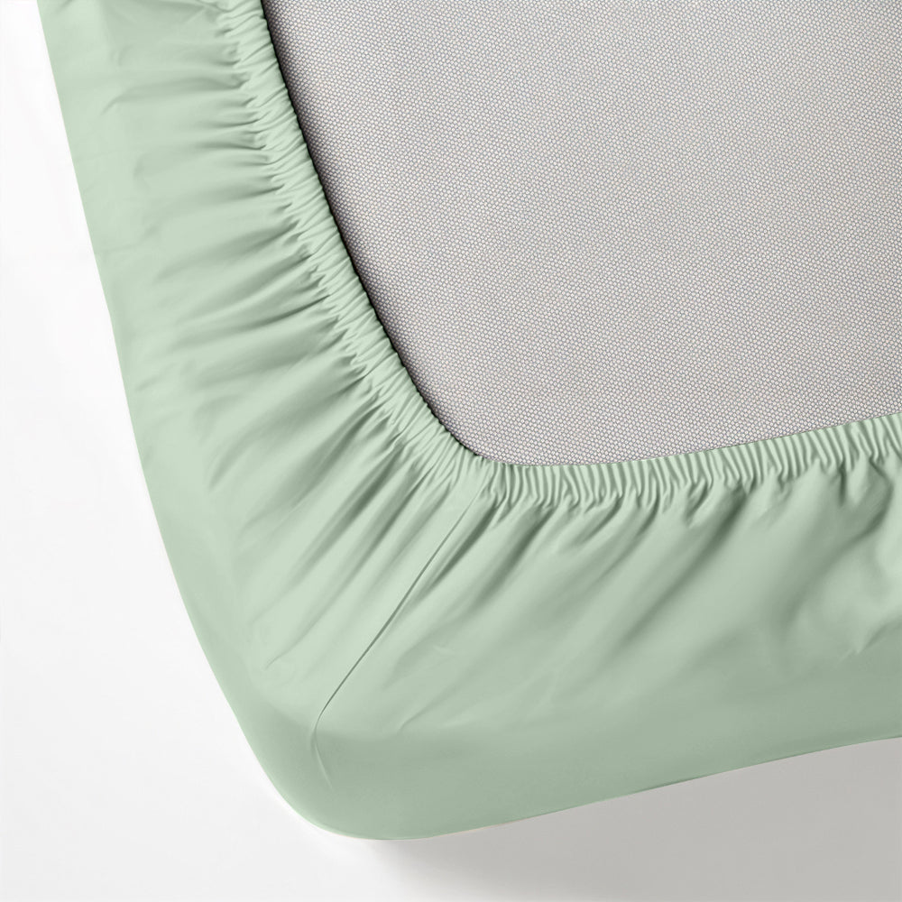 Cotton Home 3-piece Super Soft Fitted Sheet Set Mint Green