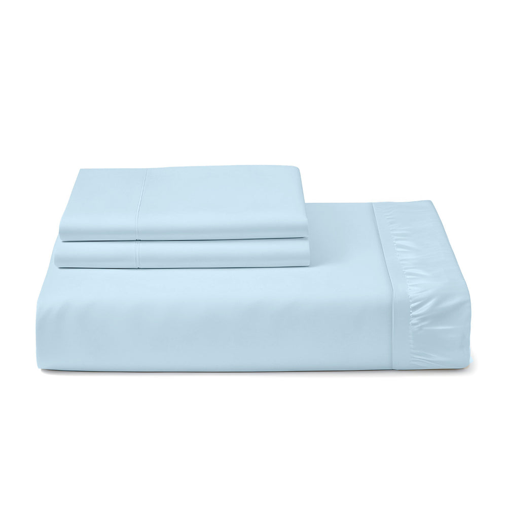 Cotton Home 3-piece Super Soft Fitted Sheet Set Sky Blue